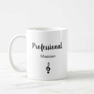 Musical Symbol Musician Schwarz-weiß Kaffeetasse