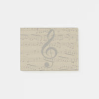 Musical Treble Clef Sheet Music Classic