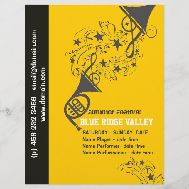 Musicalmusik Festival del film Locarno Flyer (Vorne)