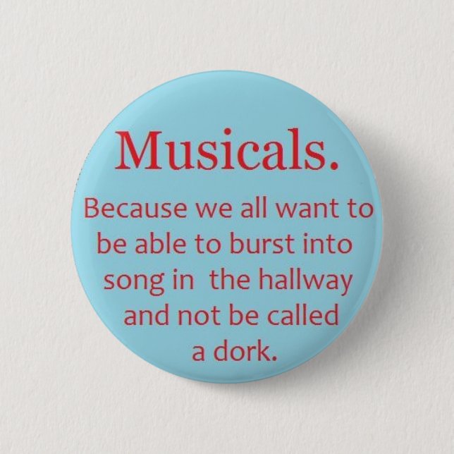Musicals Button (Vorderseite)