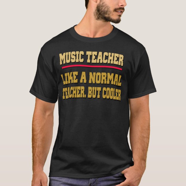 MUSICEACHER GIFT-Geschenk T-Shirt (Vorderseite)