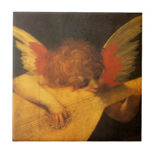 Musician Angel Lute von Rosso Fiorentino Fliese