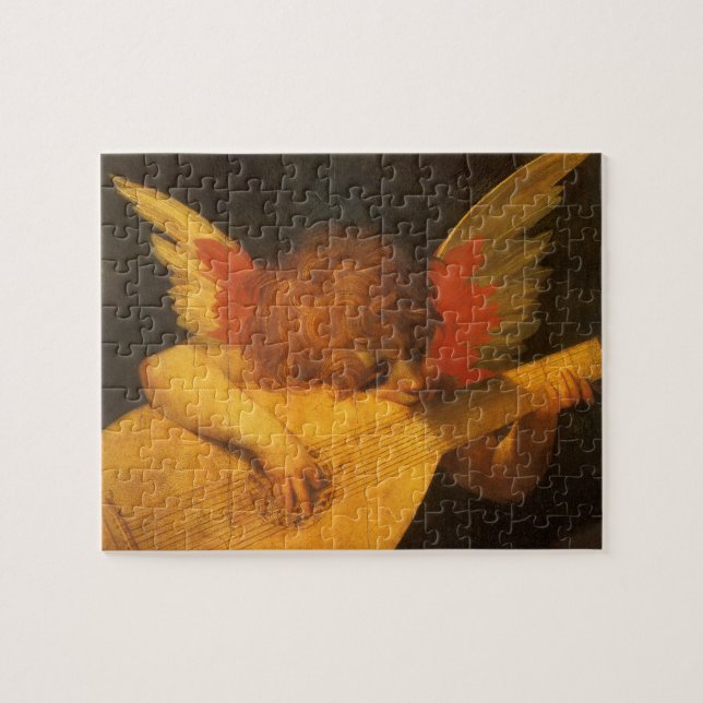 Musician Angel Lute von Rosso Fiorentino Puzzle (Horizontal)
