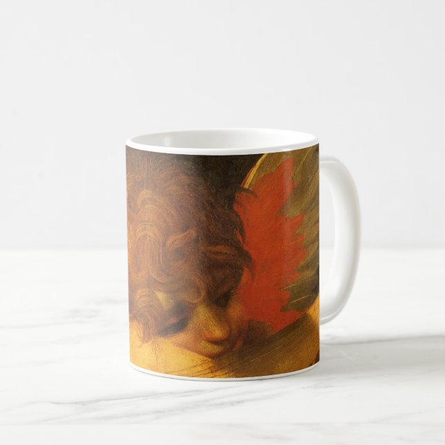 Musician Angel Lute von Rosso Fiorentino Tasse (VorderseiteRechts)