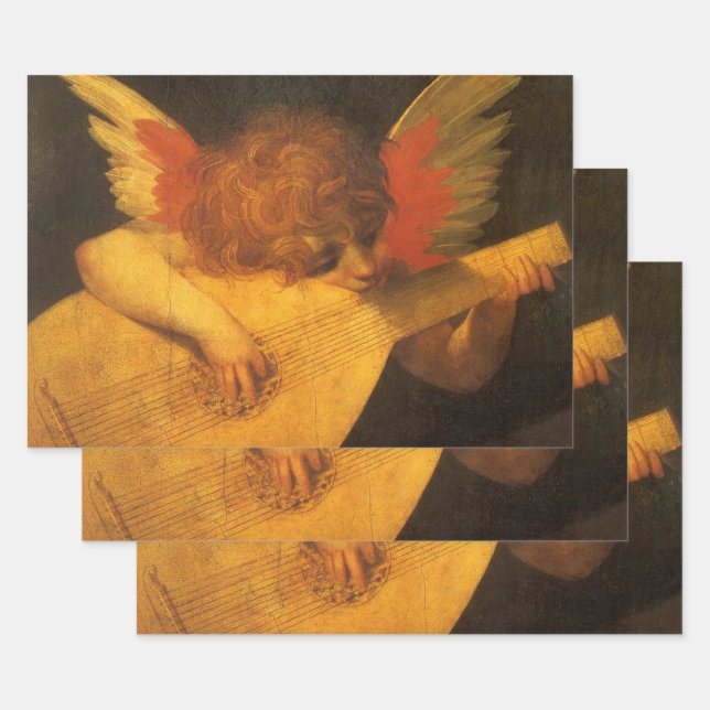 Musician Angel Playing Lute by Rosso Fiorentino Geschenkpapier Set (Set)