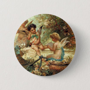 Musician Angels von Hans Zatzka, Viktorianische Ku Button