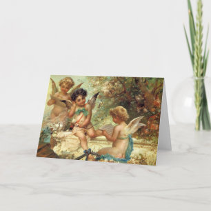 Musician Angels von Hans Zatzka, Viktorianische Ku Karte