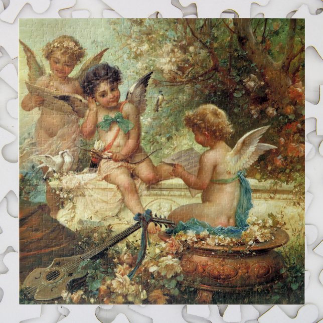 Musician Angels von Hans Zatzka, Viktorianische Ku Puzzle (Von Creator hochgeladen)