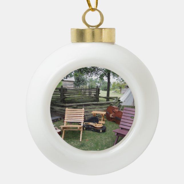 Musician Band Camp Ball Ornament (Vorderseite)