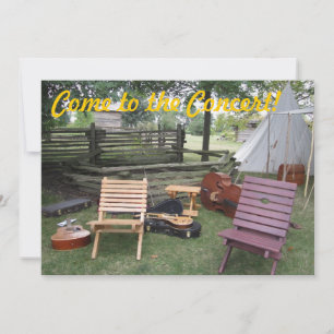 Musician Band Camp "Komm zum Konzert!" Einladungsk Einladung