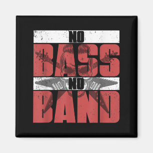 Musician Bassist Idee Bass Gitarre Magnet