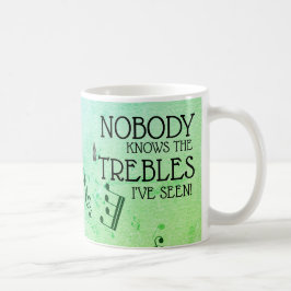 Musician Gitarre Funny Treble Joke Personalisierte Kaffeetasse