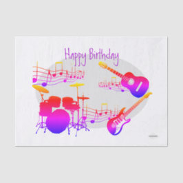Musician Graphic Gift Tissue Design HAMbyWG Seidenpapier