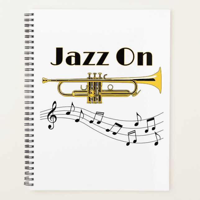 Musician Jazz auf Trompet-Player Planer (Vorderseite)