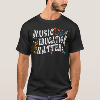 Musician Music Bildung Matters Musiceacher vinta T-Shirt