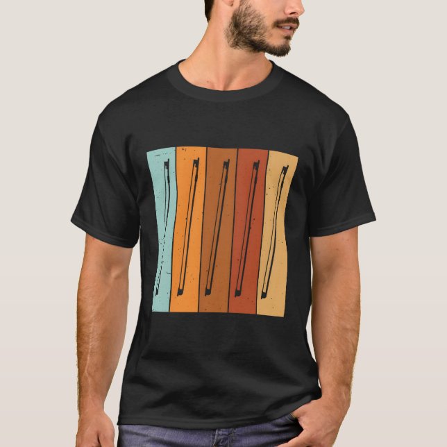 Musician String Player 70's String Bow T-Shirt (Vorderseite)