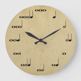 Musician's Clock Große Wanduhr