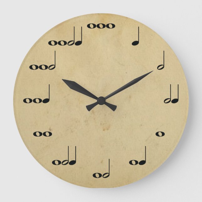 Musician's Clock Große Wanduhr (Vorderseite)