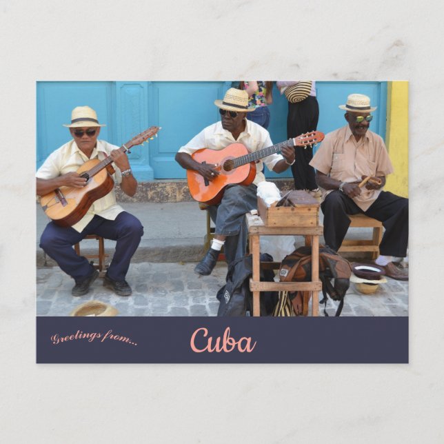 Musicians in Havana Cuba Postkarte (Vorderseite)
