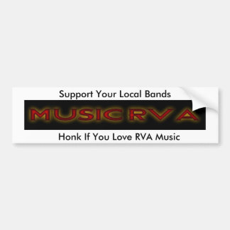 MusicRVA, Honk Wenn Sie RVA Liebe Musik, Support Y Autoaufkleber