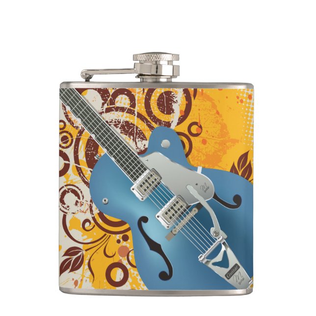 Musik 10 Wrapped Flask Flachmann (Vorderseite)