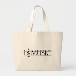 Musik 2 des Herzens I Jumbo Stoffbeutel