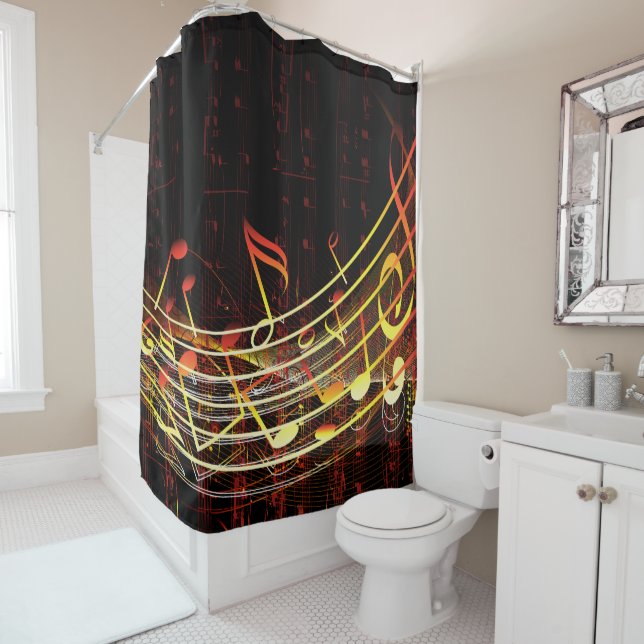 Musik 4 Duschvorhang (Beispiel)