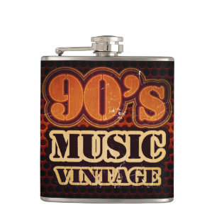 Musik 90er Vintage Flachmann