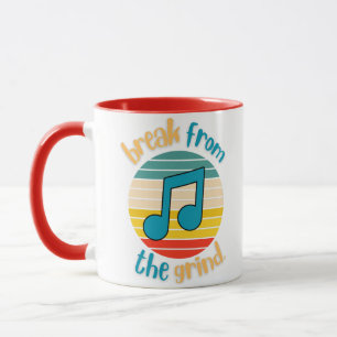 Musik Achtel Noten Kaffeetasse