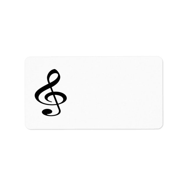 Musik Adressaufkleber (Vorne)