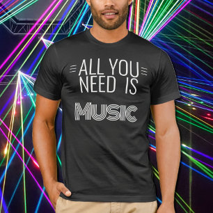 Musik Alles was du brauchst Zitat T-Shirt