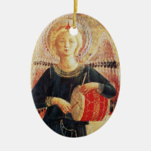 MUSIK ANGEL Ruby Gem stone Keramikornament