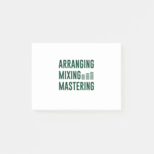 Musik-Arting-Mixing-Mastering Post-it Klebezettel
