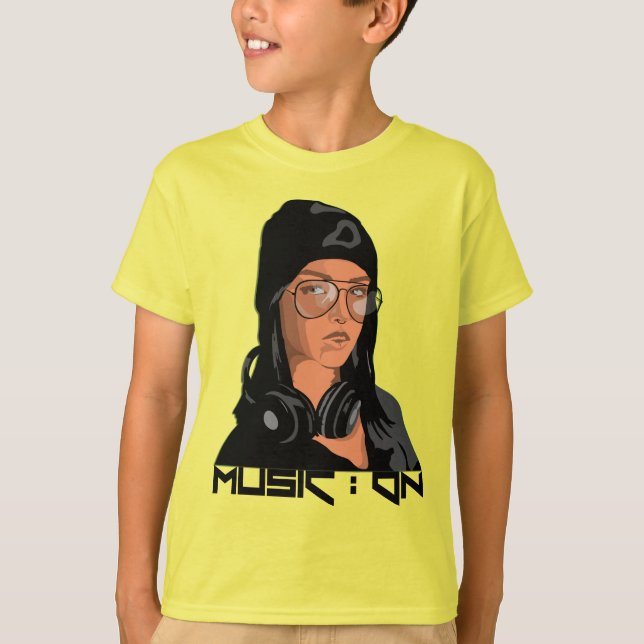 Musik auf dem Kids-T - Shirt (Vorderseite)