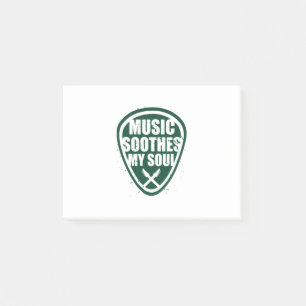 Musik beruhigt mein Soul Post-it Klebezettel