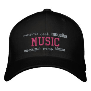 Musik - bestickter Hut