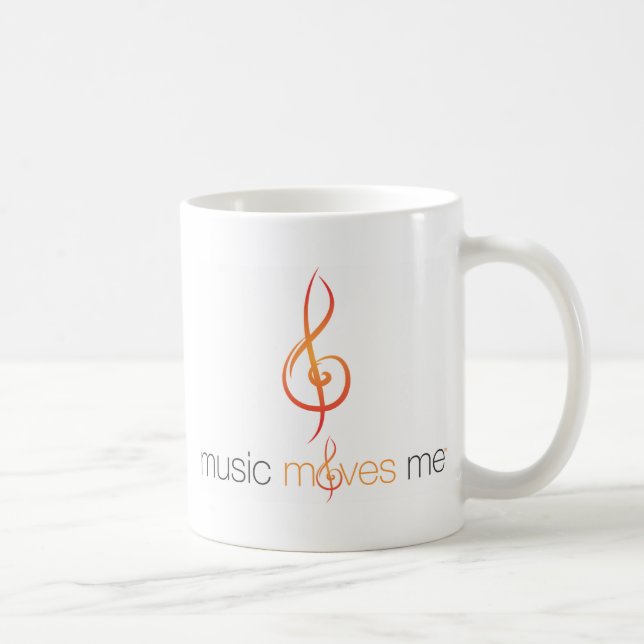 Musik bewegt Me™ doppelseitige Logo-Tasse Tasse (Rechts)