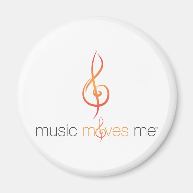 Musik bewegt Me™ Runde Magnete (Vorne)
