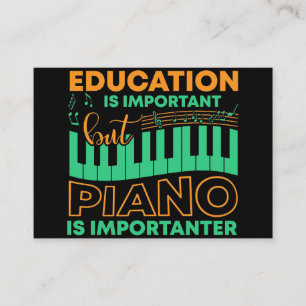 Musik Bildung und Klavier Visitenkarte