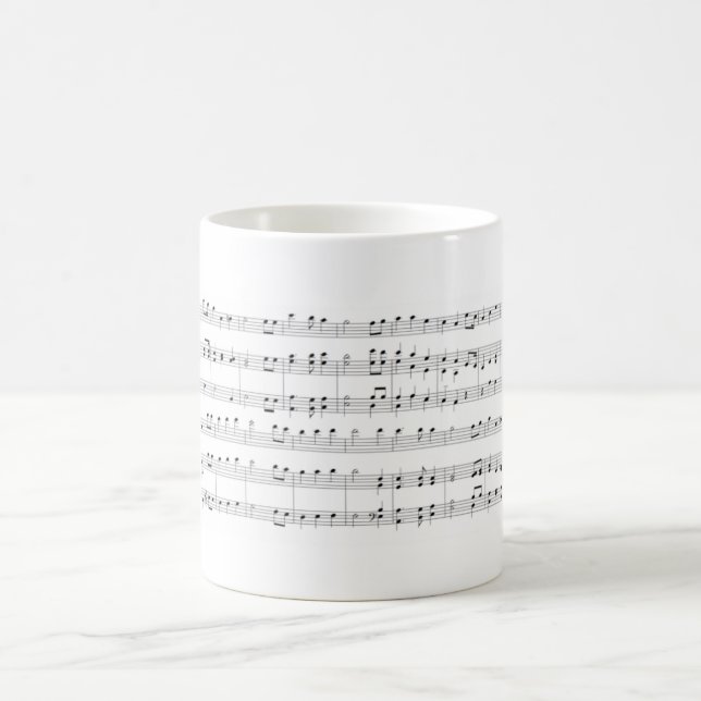 Musik-Blatt Kaffeetasse (Mittel)