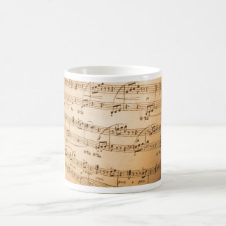 Musik-Blattklassiker-Tasse Tasse