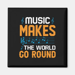 Musik bringt die Welt zum Drehen Magnet