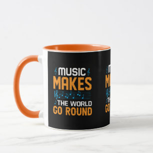 Musik bringt die Welt zum Drehen Tasse