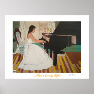 Musik bringt Licht Poster