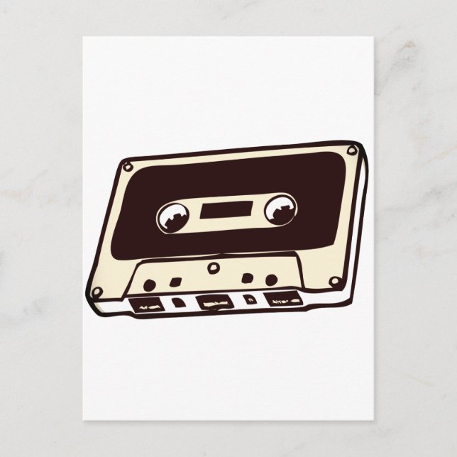 MUSIK CASSETE TAPE POSTKARTE (Vorderseite)