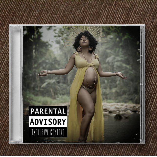 Musik-CD Album Cover Baby Shooter Einladung (Music CD Album Cover Baby Shower Invitation
)