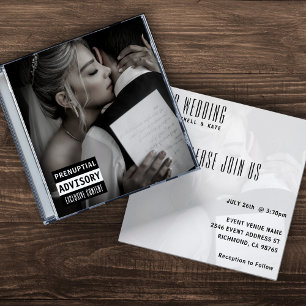 Musik CD Case Album Cover Wedding Einladung