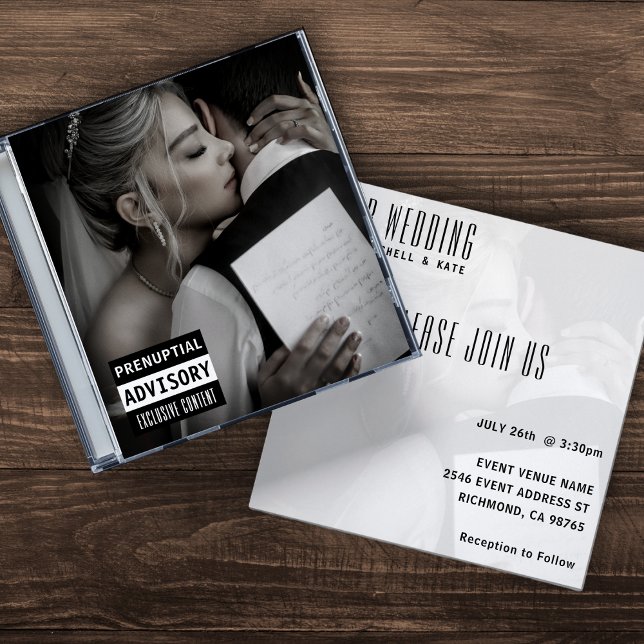 Musik CD Case Album Cover Wedding Einladung (Music CD Case Album Cover Wedding Invitation
)