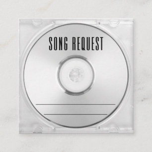 Musik-CD-Case-Song-Anfrage Begleitkarte