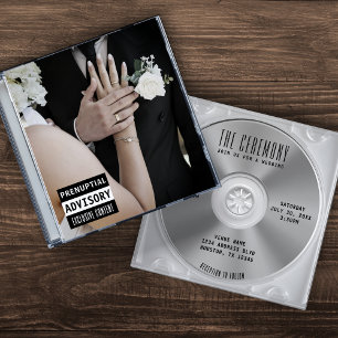 Musik-CD-Hülle Albumcover Hochzeit Einladung